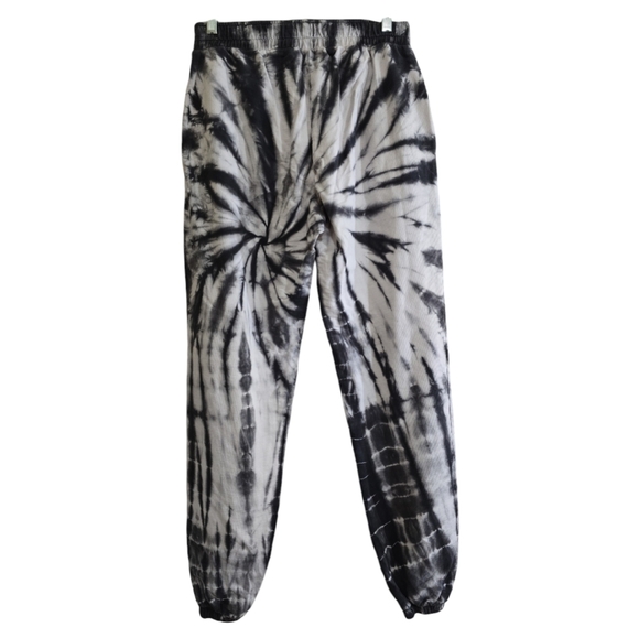 Year of Ours Boyfriend Sweatpant Black Tie Dye Medium Pockets Baggy Fit Made USA - Picture 5 of 7